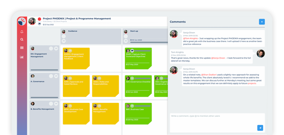 screenshot of Method Grid